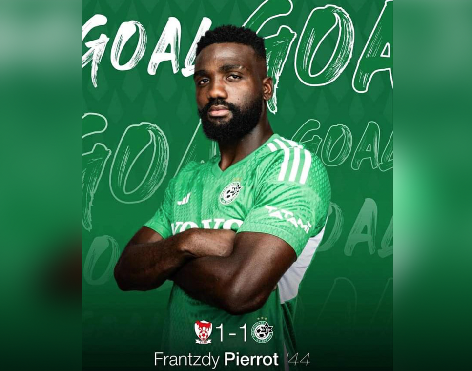 L'international haïtien Frantzdy Pierrot sauve le nul pour son club Maccabi Haifa FC